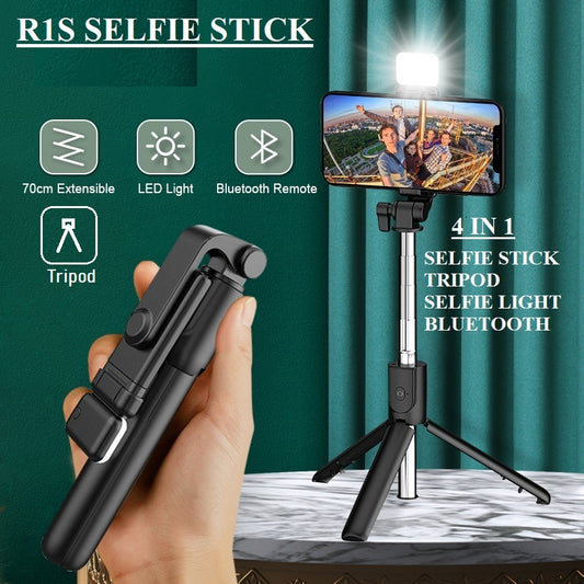 Selfie Stick With LED Light