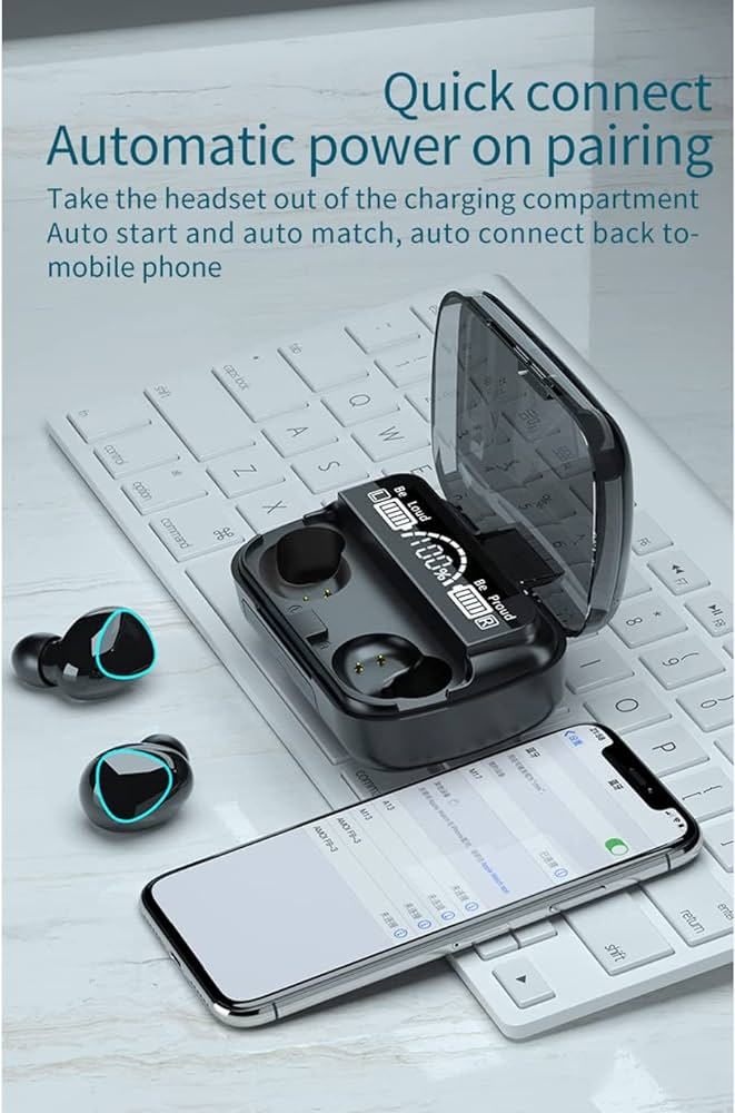 M10 TWS Wireless Headphones Touch Control Bluetooth-Compatible 5.1 Earphones Wireless Headset Waterproof 9D Hifi Quality Earbuds